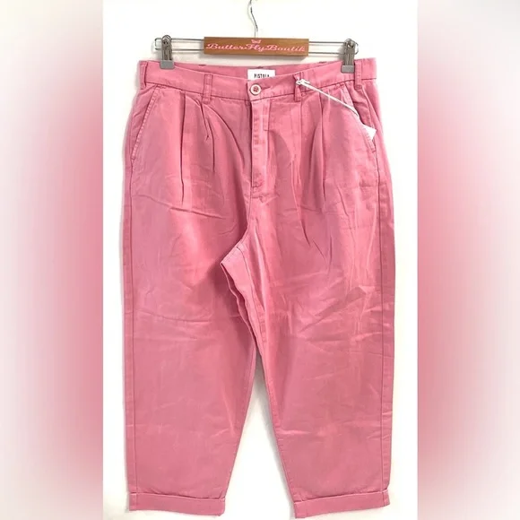 (B45) Pistola flamingo pleated‎ trousers, Size 28, NWT - Picture 10 of 13